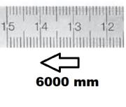 HORIZONTAL FLEXIBLE RULE CLASS II RIGHT TO LEFT 6000 MM SECTION 30x1 MM<BR>REF : RGH96-D26M0E1M0
